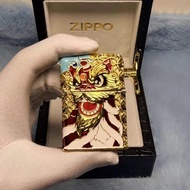 全新Zippo鴻運當頭琺琅彩打火機 美國原裝正品 金色盔甲醒獅 夜光款 寓意超棒 顏值高  收藏送禮首選
