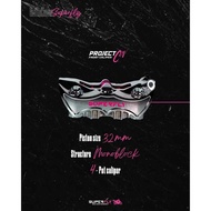 BRAKE CALIPER, SUPERFLY C4-4POT C3-2POT BLACK CHROME SILVER CHROME