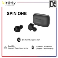 Infinity by HARMAN | Spin One TWS Wireless Earbuds | Dual EQ Mode Touch Control | Long Battery Life 