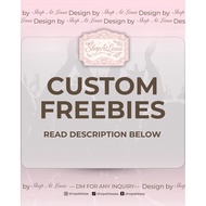 CUSTOM FREEBIES | CONCERT FREEBIES | DESIGN FREEBIES | FAN PROJECT | KPOP FREEBIES
