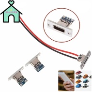 OTUINSG Female Connector Jack, 2P 2Pin USB Jack, Charging Data Port High-quality Type-C Waterproof U