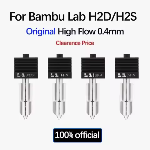 Original Bambu High Flow Hotend .4 - For Bambu Lab H2D / H2S P2S Hotend HF.4 100% Official Clearance