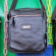 EDWIN LEATHER SLING BAG (FREE EDWIN LEATHER KEY CHAIN )