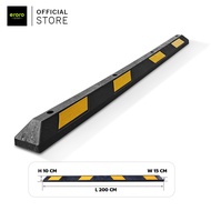 แถบยางกั้นรถ ยางหยุดรถ rubber wheel stop สำหรับที่จอดรถ ยางกั้นล้อ ยางห้ามล้อ