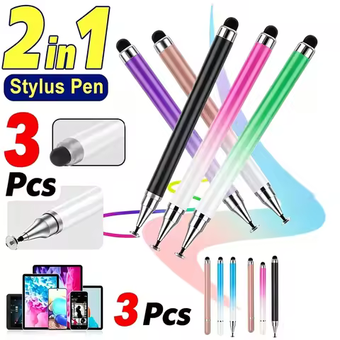 Stylus Pen For Touch Screens 2-in-1 Tablet Pen Stylus Pencil for iPad/iPhone/Tablets/Android/Samsung