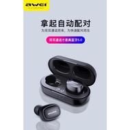 [Promosi ][ Clear HD Voice ] [ HD EARBUD ] Awei T13 TWS Touch Sensor Sport Earbuds Binaural True