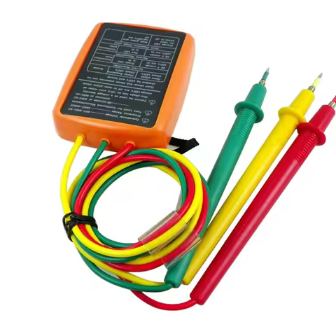 SM852B Digital Phase Indicator Detector 60V~600VAC LED Phase Sequence Tester Indicator 3 Phase Rotat