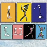 Line Art Human Figures Canvas Painting Art Home Wall Decor Canvas Poster