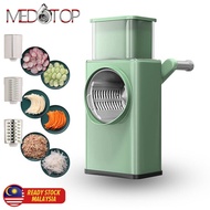 [Medotop] Multifunctional Vegetable Grater Cutter Slicer Shredder Hand Rotary Roller / Penghiris Pem