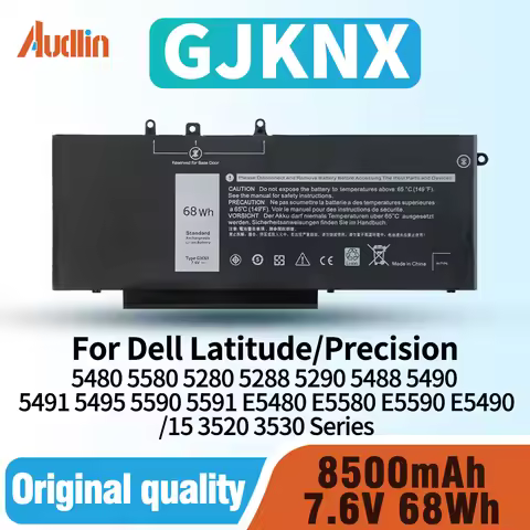 GJKNX Laptop Battery for Dell Latitude E5480 E5580 E5490 E5491 E5590 E5591 5280 5288 5290 5480 5488 
