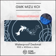 Mizu Koi Pond Deskmat Waterproof Deskmat(900mm x 400mm x 4mm) Mousepad