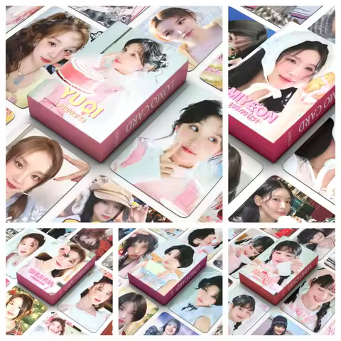 55 pcs in stock YUQI MIYEON MINNIE SOYEON SHUHUA Fan Collection Card Photo card postcard lomo card