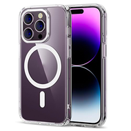 WSKEN Crystal Shock Proof Magnetic Phone Case For iphone 14Promax/14Pro/ 14Plus/14/13 Transparent TP