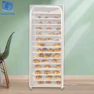 Gazechimp Transparent Pan Rack Cover PVC Protective Baking Rack Cover Wear Resistant Zip Access Dust