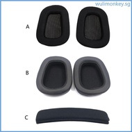WU Soft Memory Foam Earpads Leather Ear Cushion Cover Pads for G633 G933 Headphones