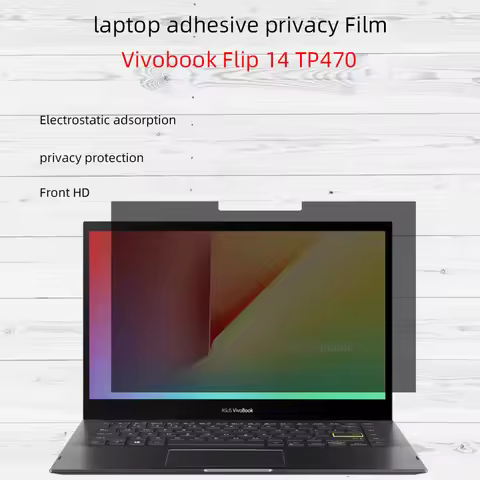 Adhesive anti-peeping film privacy film suitable for 14-inch ASUS Vivobook Flip 14 TP470 notebook co