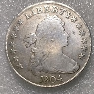 Koin kuno Amerika Liberty 1804