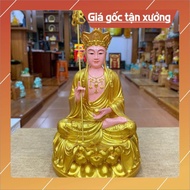 30cm GOLD PAINTED STATUE OF Ksitigarbha Bodhisattva