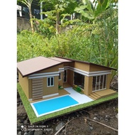 Cardboard house 043 diorama model