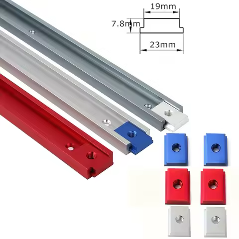 10PCS T-Track Nut M6/M8 T-Slider, T-Slot Miter Track Jig Sliding Nut Aluminum Alloy T Slot Nut for P