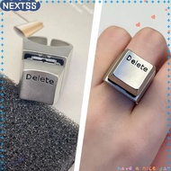NEXTSS  Anything Rings, Metal Vent Keyboard Opening Rings, Unique Adjustable Decompression Statement