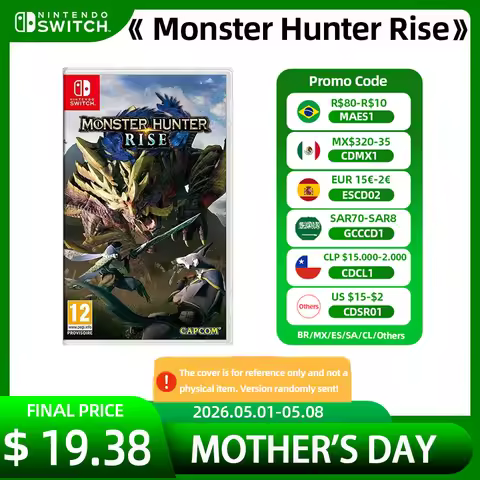 Monster Hunter Rise Nintendo Game Deals Physical Game Card Action Genre Support TV Tabletop Handheld