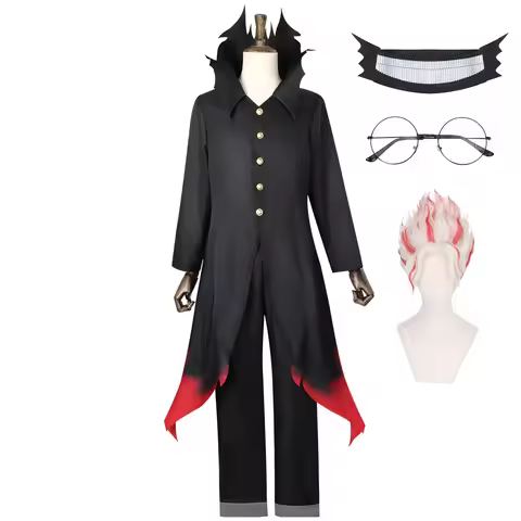Ken Takakura Okarun Cosplay Costume Anime Dandadan Okarun Granny's Powers Black Uniform Face Cover G