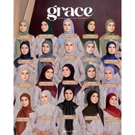 Hijab by Hanami Koleksi Grace plain cotton voile