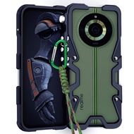 Pelindung Logam อย่างหยาบสำหรับ Realme 10 11 12 13 + 14T 15 Pro 5G เคสกันกระแทกที่กันกระแทกอะลูมิเนี