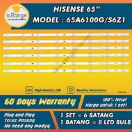 65A6100G/S6Z1 HISENSE 65" LED TV BACKLIGHT (LAMPU TV) HISENSE 65 INCH LED TV BACKLIGHT 65A6100G 65A6