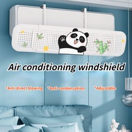 Adjustable Air Conditioner Deflector,Air Conditioner Wind Shield Aircon Wind Deflector,Cartoon Print