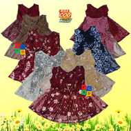 Dress Full Brokat Lidya Yukensi PREMIUM Baju Anak Anak Perempuan Usia 1-6 tahun, Gaun Pesta Brukat MAGURADA