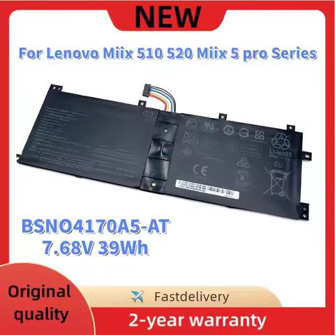 BSNO4170A5-AT/LH Laptop Battery 5B10L67278 5B10L68713 2ICP5/70/106 For Lenovo Miix 510 Miix 520 510-
