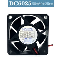 New Korean Brand NONOI F6025X24B 6 cm/24V 0.250A Cooling Fan Inverter