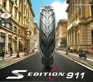 Deestone ยางนอกมอเตอร์ไซค์ 80/90-14 TL ไม่ใช้ยางใน ดีสโตน รุ่น D911 S Edition (Sport Edition)
