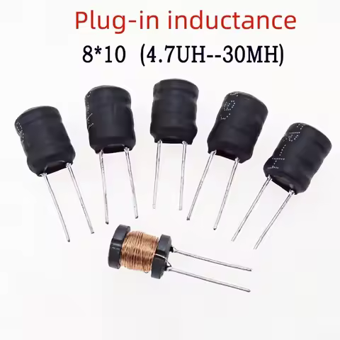 10PCS I-type inductor 8 * 10-1MH2.2MH3.3MH10MH plug-in inductor