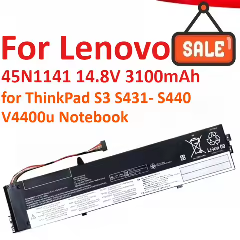 45N1141 14.8V 3100mAh Laptop Battery For Lenovo ThinkPad S3 S431- S440 V4400u Notebook High Quality