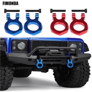 2Pcs CNC Aluminum 1:10 Scale Tow Hook Winch Bumper D-ring for RC Car Crawler TRX4 SCX10 Wrangler Gla