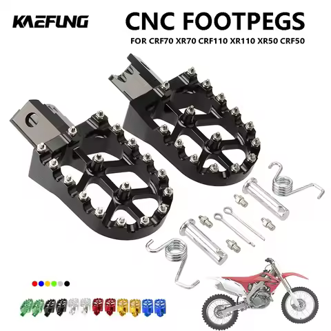 Motorcycle CNC Footpegs Universal For HONDA CRF XR 50 70 110 M2R SDG DHZ SSR KAYO Pit Bike Colorful 