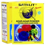 Satelit serbuk jelly puding agar Plain