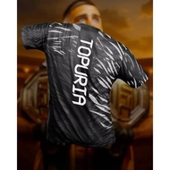 UFC Bullfighter Ilia Topuria Match Men's Loose Quick Drying Printed Shirt Running Fitness Training W