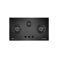 T 938TRSV Tecno 3-Burner 90cm Tempered Glass Cooker Hob