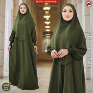 JUBAH ABAYA MECCA DEWASA ( FREE KHIMAR ) IRONLESS , BERGETAH .