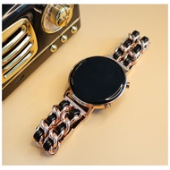 Luxury Denim Leather stainless steel Watch Band for Realme Watch S/Watch S Pro Replacement Strap