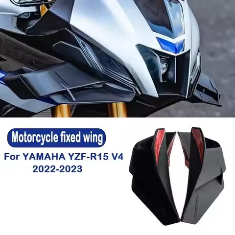 For YAMAHA R15 YZF R15 YZFr15 V4 2022 2023 1pair Fixed Wind Wing Motorcycle Wing Aerodynamic Fairing