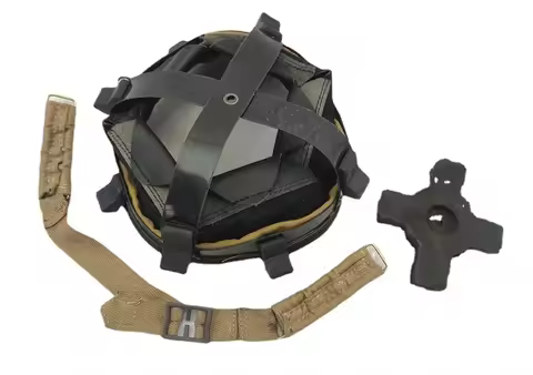 . REPRO WWII WW2 UK ARMY BRITISH MK2 BRODIE HELMET LINER LEATHER FULL SET