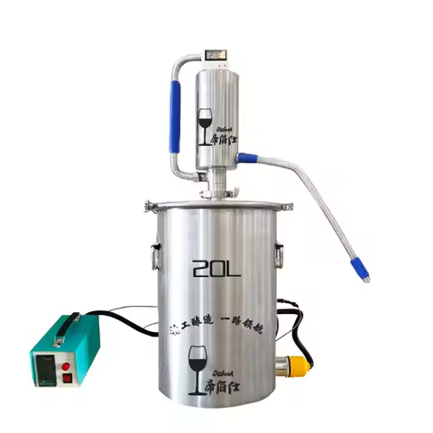 Distilled liquor miniature double tower distiller home brewing moonshine machine with heating rod te