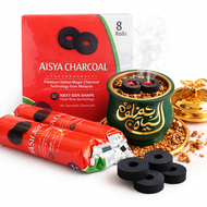 Arang Magic Aisyah Premium Holed | Untuk Bakhour & Oud- Mudah Dinyalakan Nyala Merata Tahan Lama