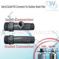 Inlet &amp; Outlet PVC Connector Set For MPV Water Filter For Outdoor Sand Water Filter