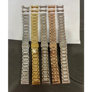 Stainless steel men's and women's watch strap - Solid cast metal watch strap size 18 19 20 21 22mm, 